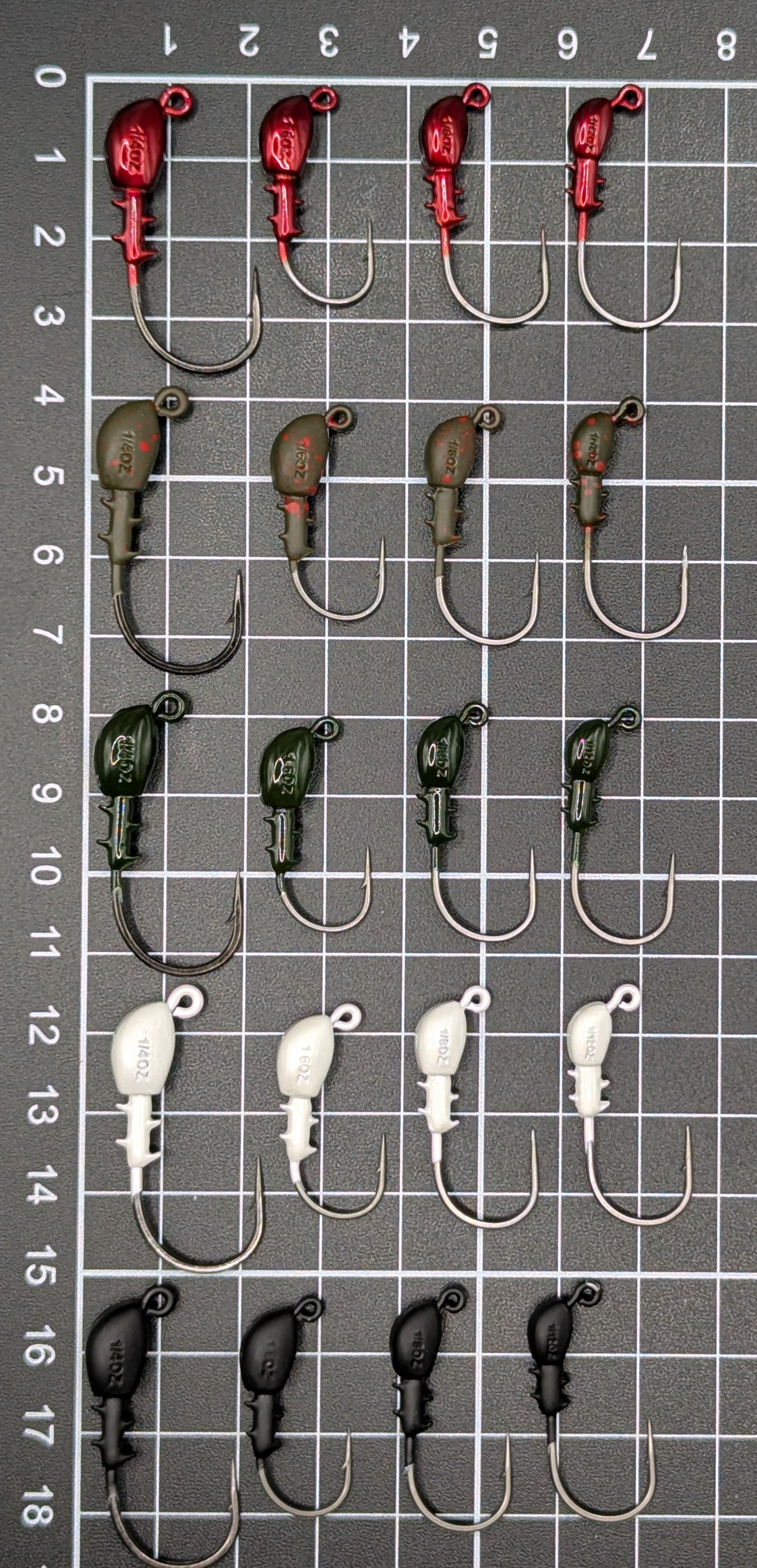 Tournament Pro Jig Heads - 1/8oz (3.5g) (Mustad Hooks) - 5 Pack
