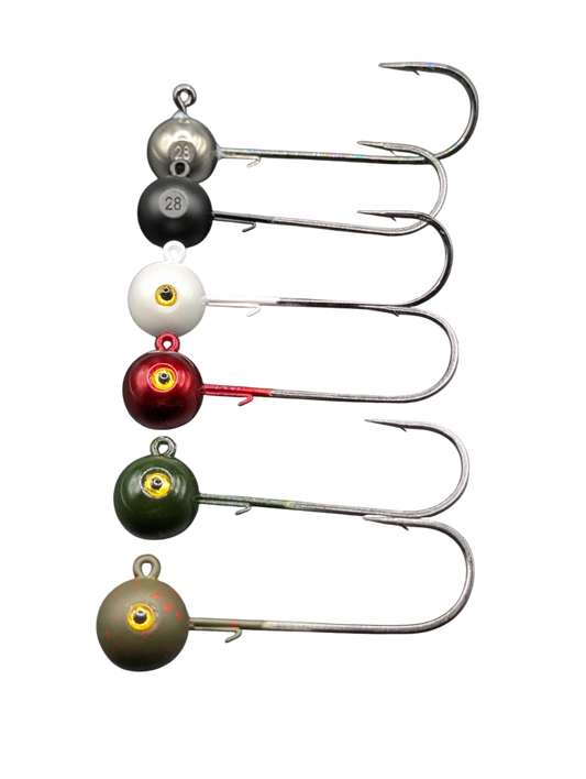 Atlas Stone Jig Heads - 1/4oz (7.0g)  (BKK Hooks) - 5 Pack