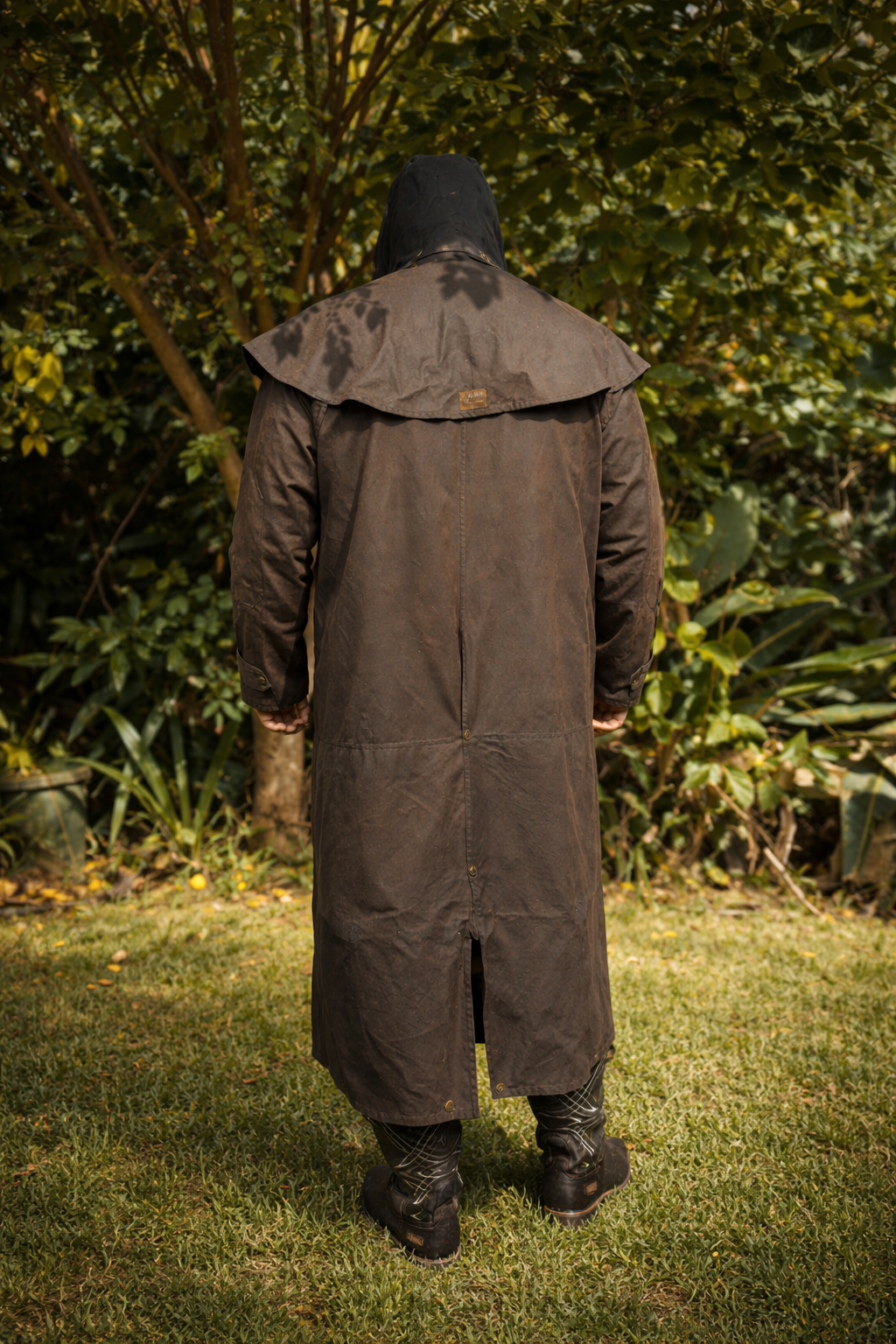 Ironbark Ranger - Long Coat - Oilskin - Dark Brown (Poseidons Rage Edition - Blackspur Collaboration)
