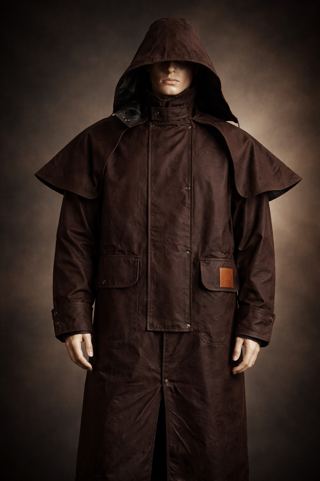 Ironbark Ranger - Long Coat - Oilskin - Dark Brown (Poseidons Rage Edition - Blackspur Collaboration)