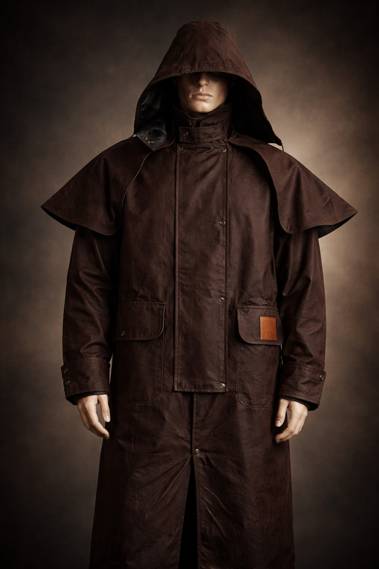 Ironbark Ranger - Long Coat - Oilskin - Dark Brown (Poseidons Rage Edition - Blackspur Collaboration)